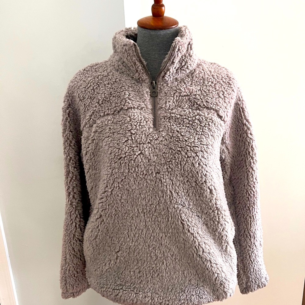 NWT Workshop Republic sherpa fleece zip pullover size M w/pockets